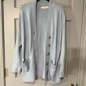LOFT Soft Icy Blue Women's Cardigan Sweater small